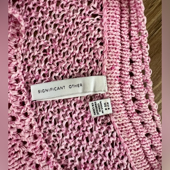 Significant Other Una fuchsia one shoulder dress US size 4 - Picture 4 of 4